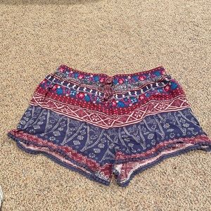 Multi colored Hollister lounge shorts